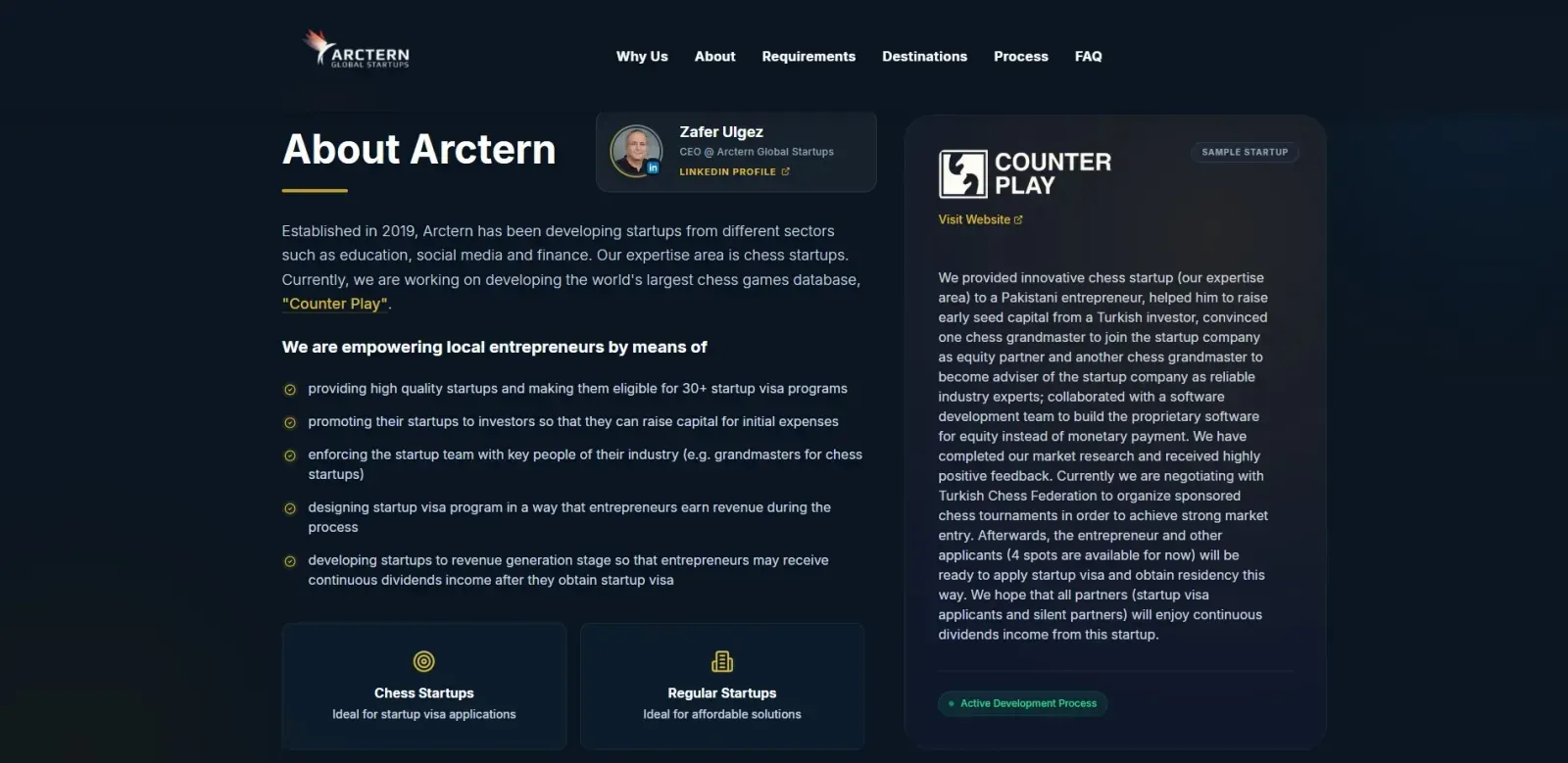 Arctern Global Startups — Ansicht 1