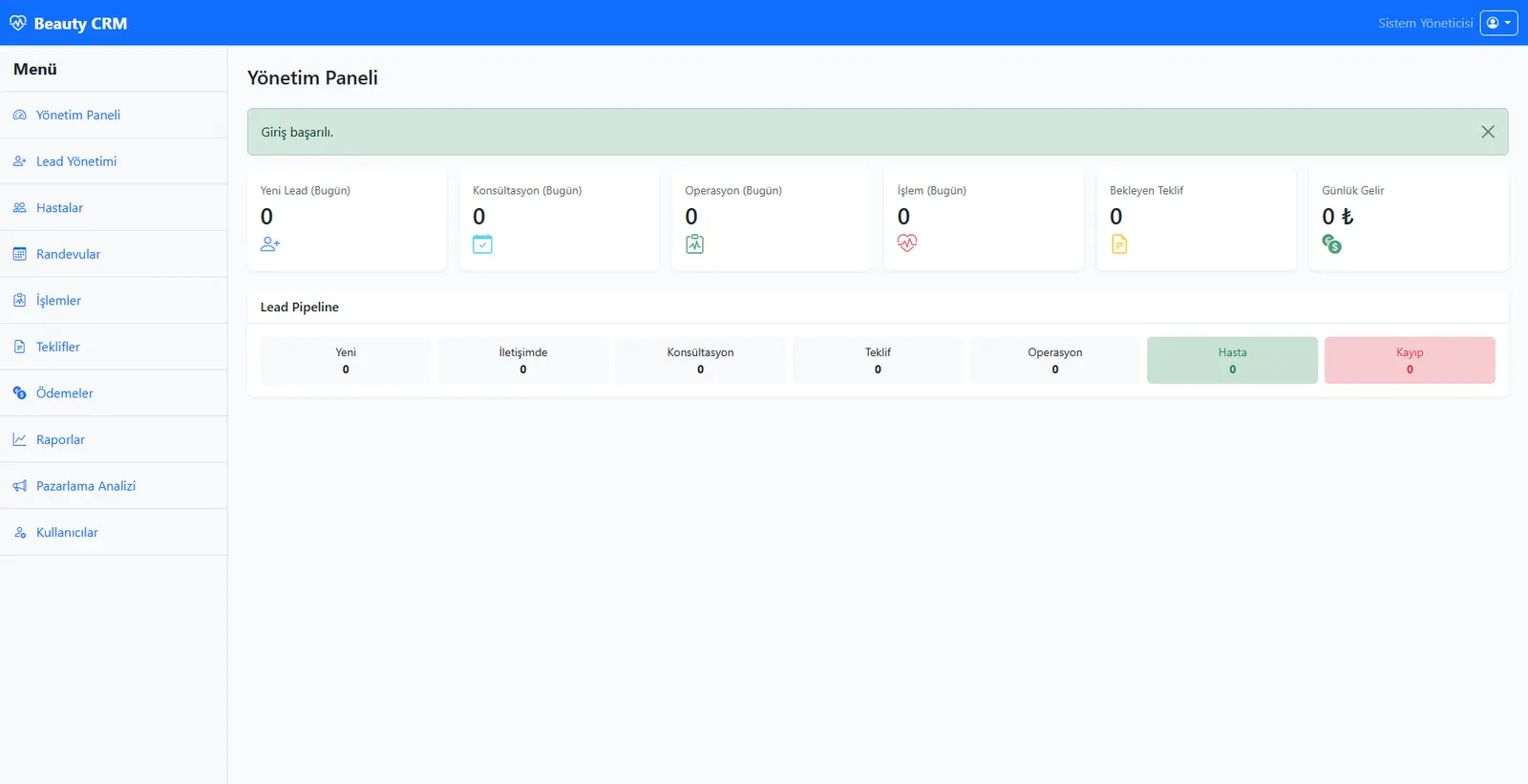 Beauty CRM — Aesthetic Clinic Management System