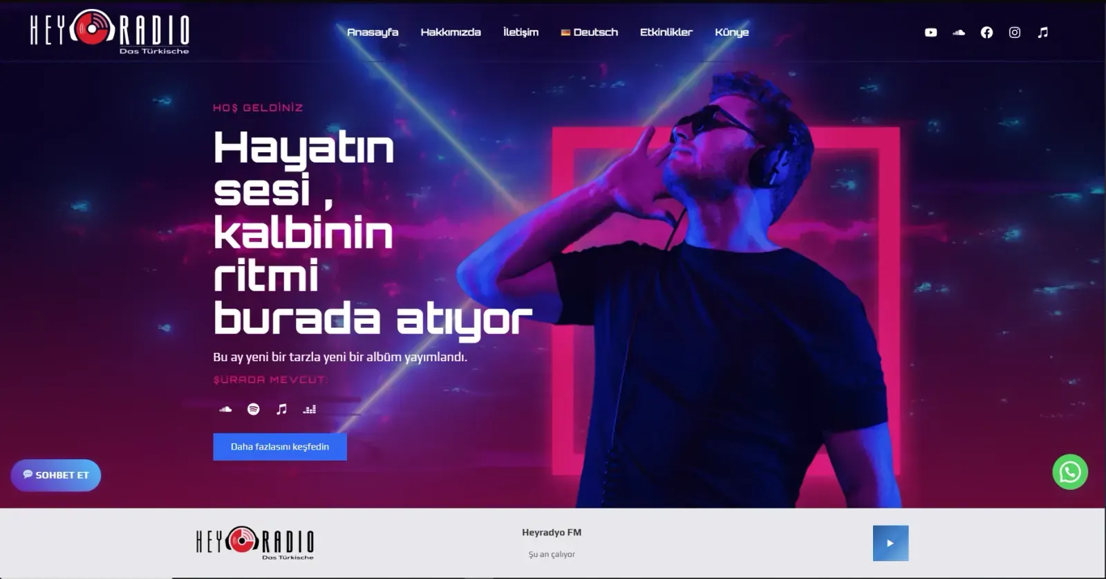 Hey Rádió Web Plugin