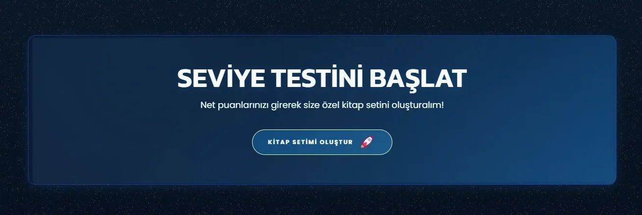 Setinisec Level Test - AI Destekli Kitap Öneri Sistemi